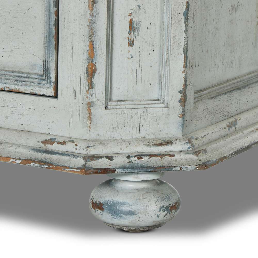 Four Hands - Van Thiel - The inYou Will Need A Lot Of Hingesin Cabinet - Distressed Grey Blue Veneer - 238292-002 veiw 3