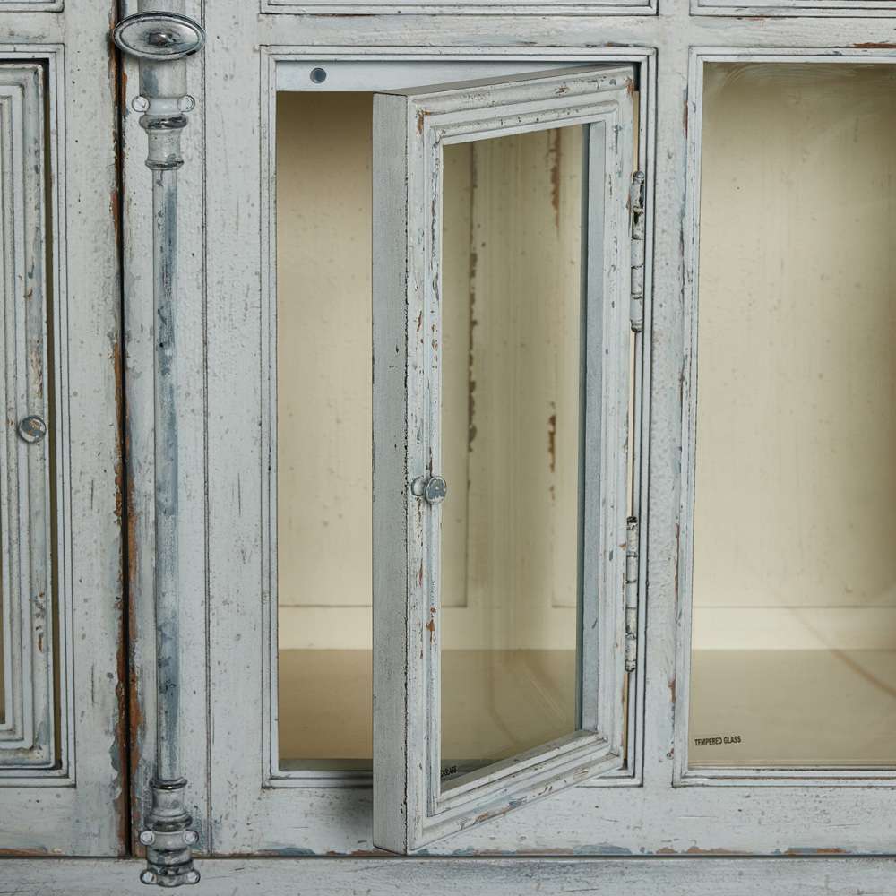 Four Hands - Van Thiel - The inYou Will Need A Lot Of Hingesin Cabinet - Distressed Grey Blue Veneer - 238292-002 veiw 9