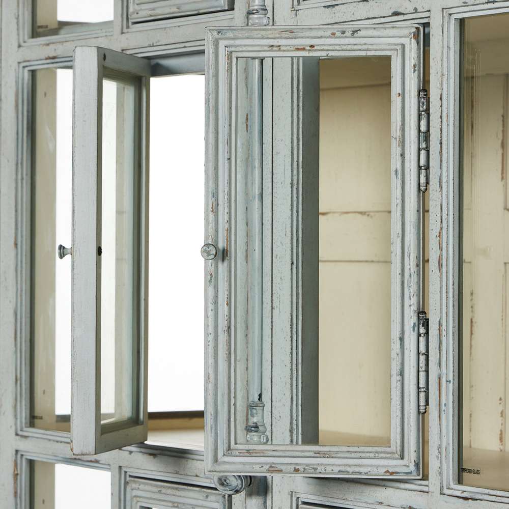 Four Hands - Van Thiel - The inYou Will Need A Lot Of Hingesin Cabinet - Distressed Grey Blue Veneer - 238292-002 veiw 11
