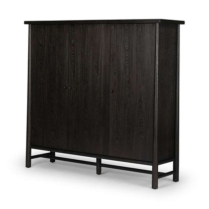 Four Hands - Wells - Renaud 3 - Door Cabinet - Charcoal Oak Veneer - 241761-002 veiw 1