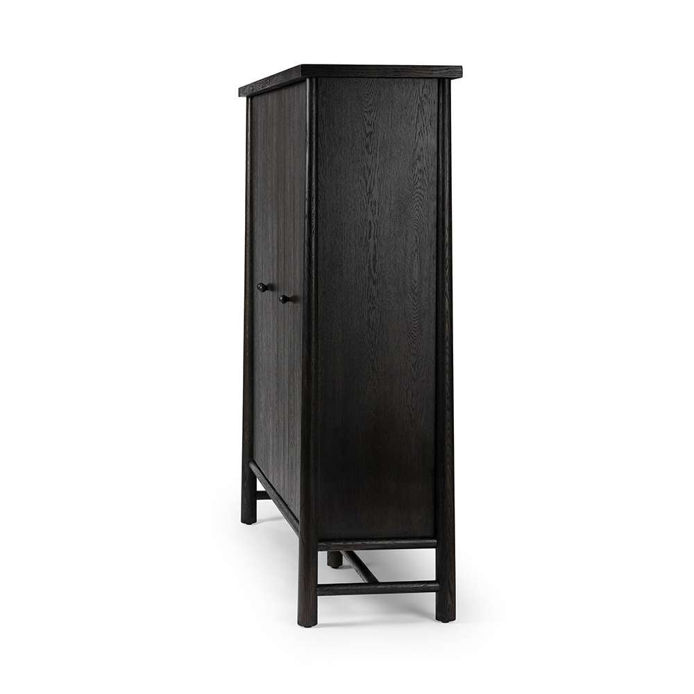 Four Hands - Wells - Renaud 3 - Door Cabinet - Charcoal Oak Veneer - 241761-002 veiw 3