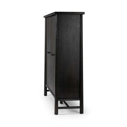 Four Hands - Wells - Renaud 3 - Door Cabinet - Charcoal Oak Veneer - 241761-002 veiw 3