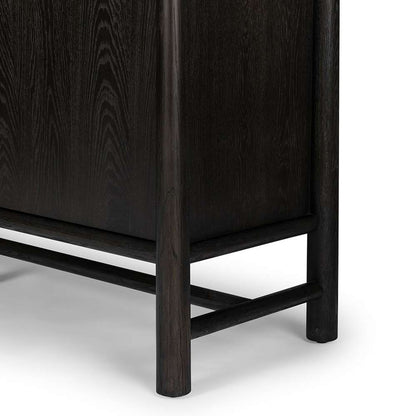 Four Hands - Wells - Renaud 3 - Door Cabinet - Charcoal Oak Veneer - 241761-002 veiw 5