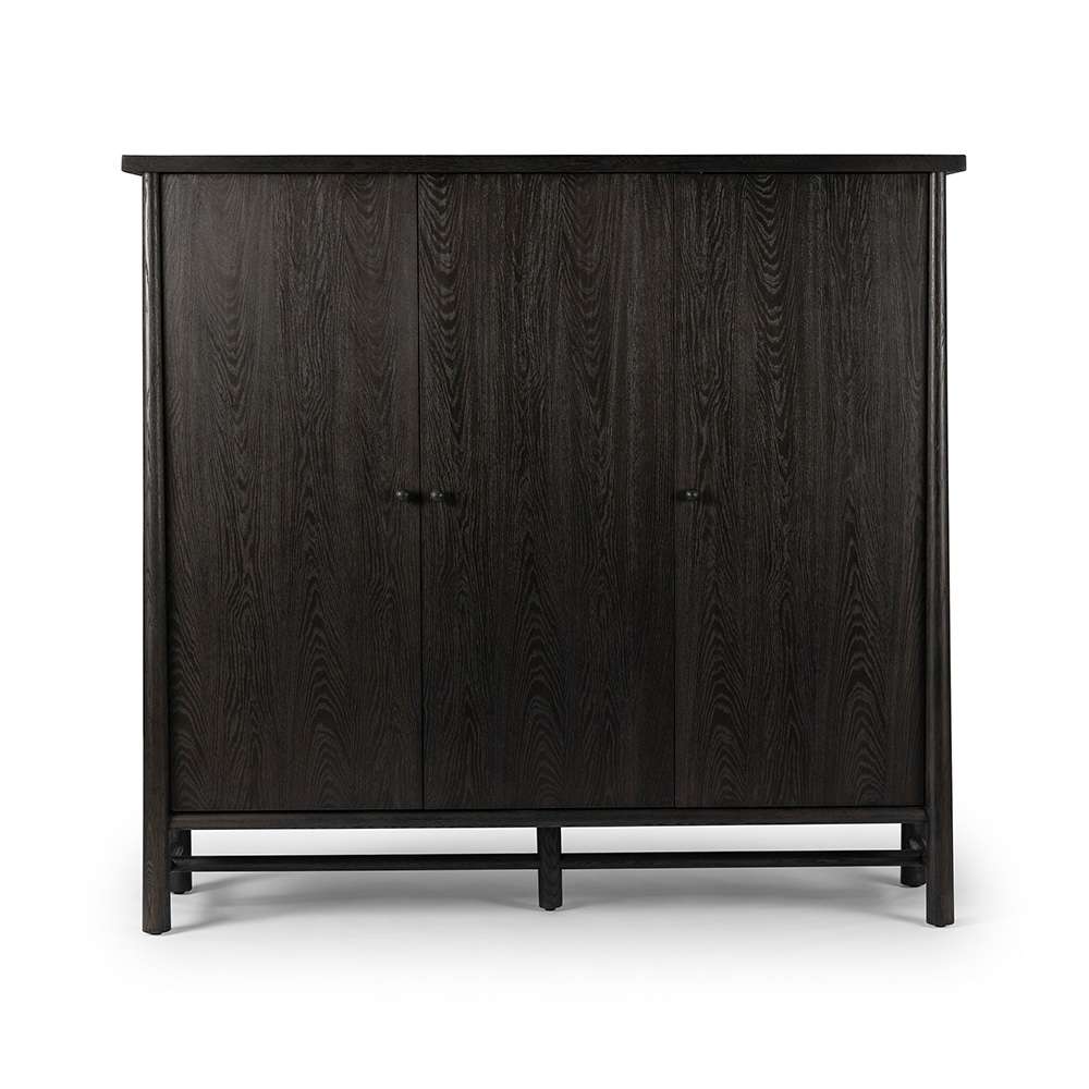 Four Hands - Wells - Renaud 3 - Door Cabinet - Charcoal Oak Veneer - 241761-002 veiw 10