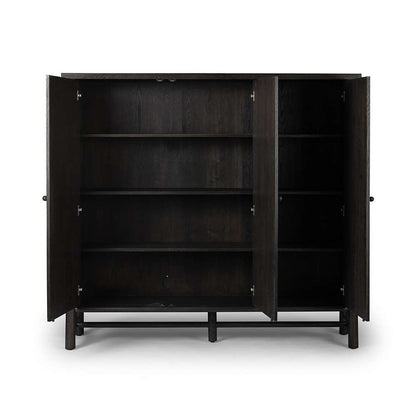 Four Hands - Wells - Renaud 3 - Door Cabinet - Charcoal Oak Veneer - 241761-002 veiw 12