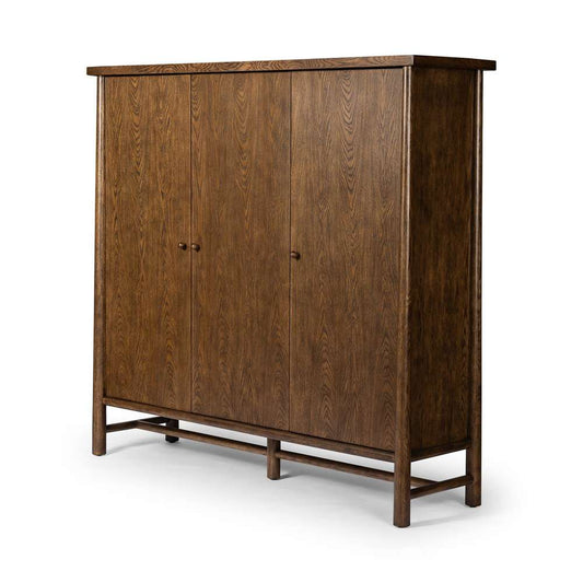 Four Hands - Wells - Renaud 3 - Door Cabinet - Dark Toasted Oak Veneer - 241761-001 view 1