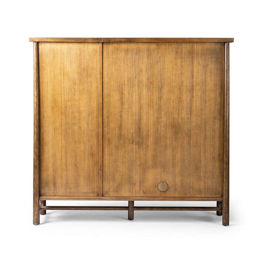 Four Hands - Wells - Renaud 3 - Door Cabinet - Dark Toasted Oak Veneer - 241761-001 view 2