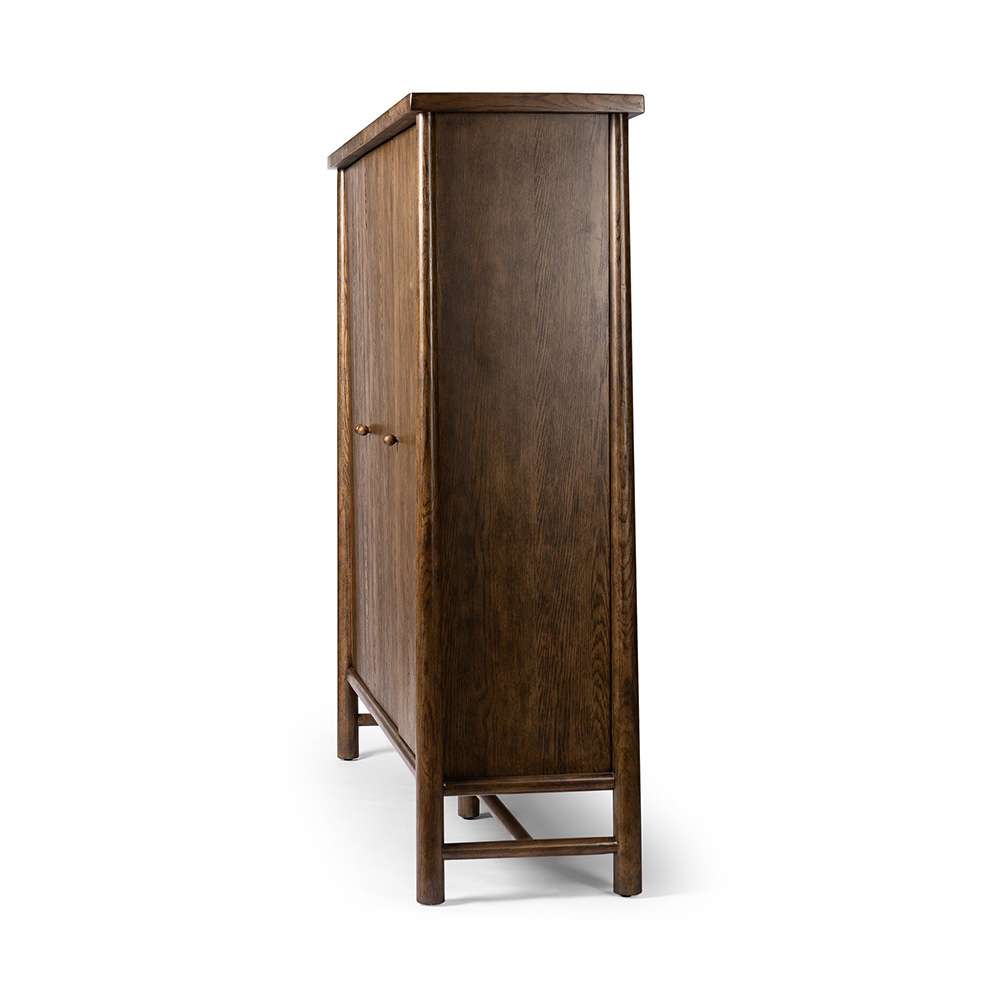 Four Hands - Wells - Renaud 3 - Door Cabinet - Dark Toasted Oak Veneer - 241761-001 veiw 3