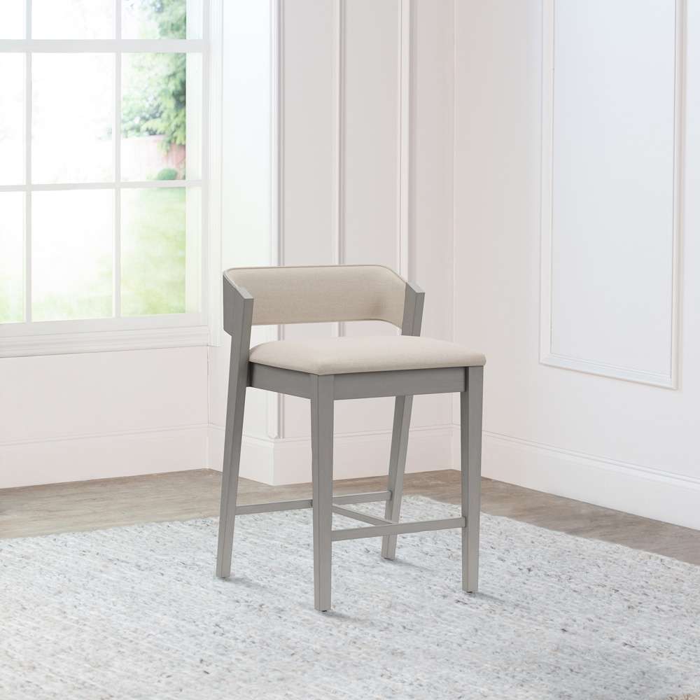 Hillsdale Furniture - Dresden Wood Counter Height Stool, Distressed Gray - 5039-828 veiw 4
