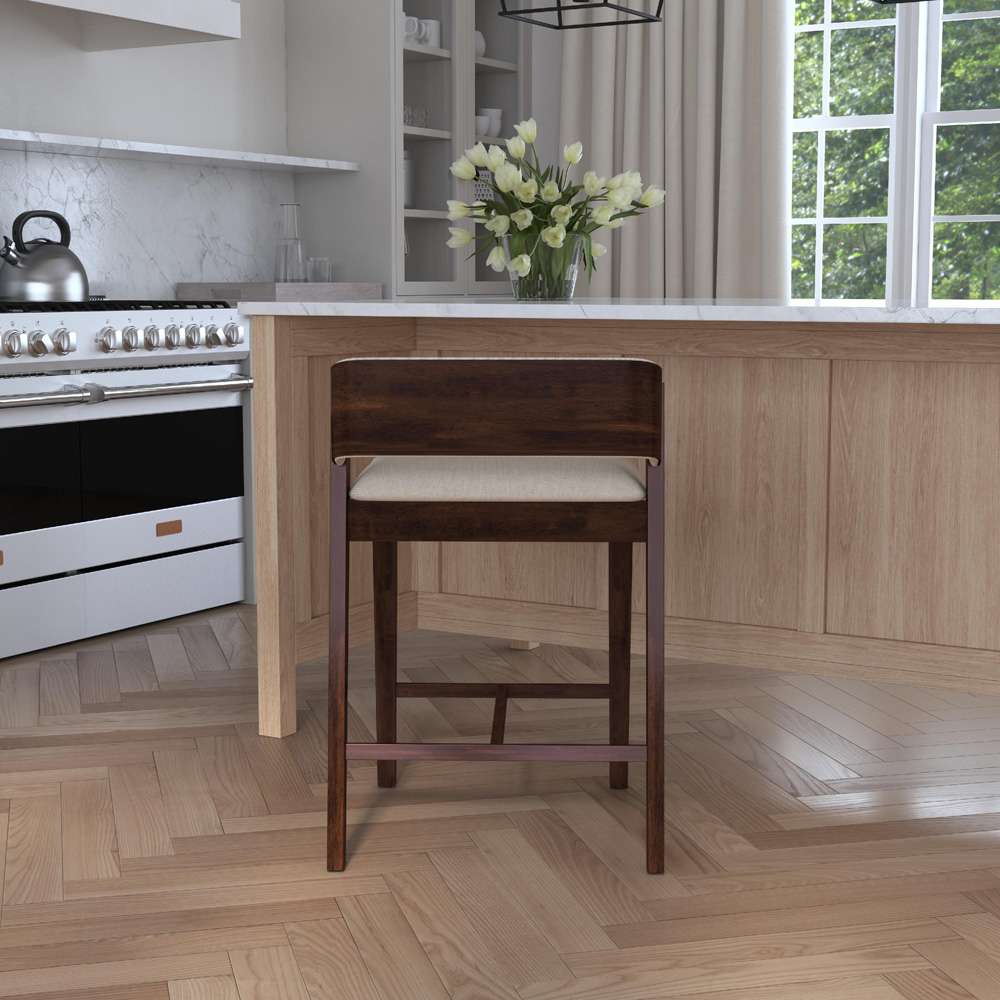 Hillsdale Furniture - Dresden Wood Counter Height Stool, Walnut - 5039-826 veiw 3