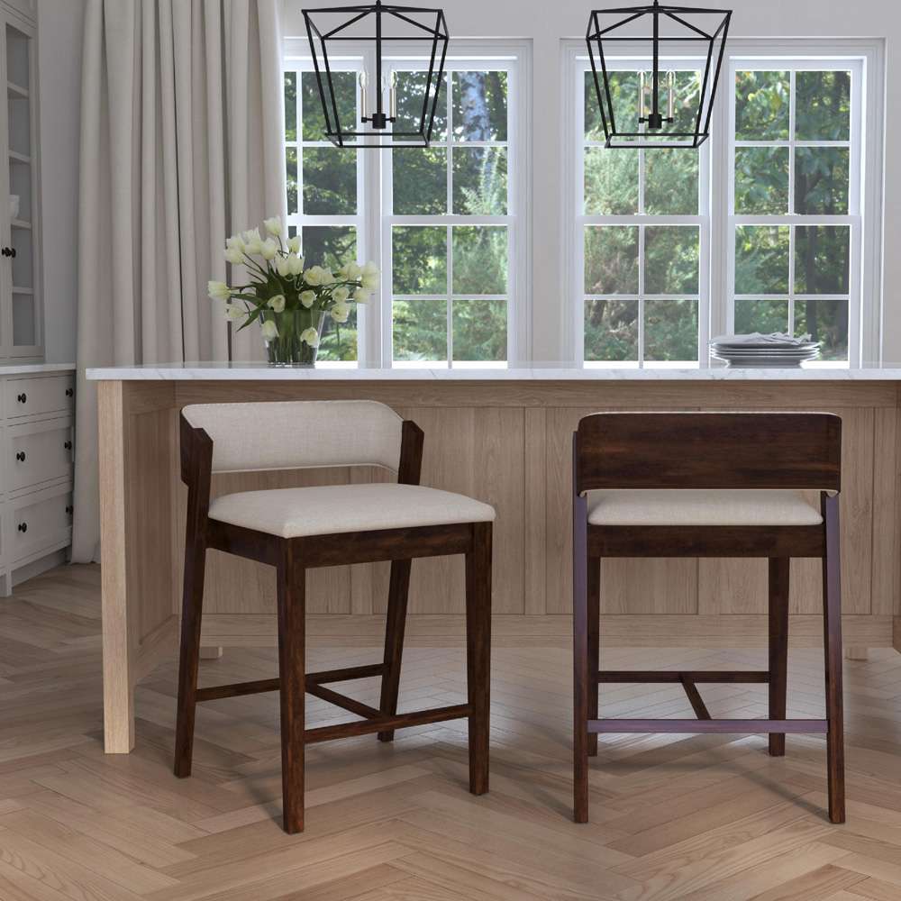 Hillsdale Furniture - Dresden Wood Counter Height Stool, Walnut - 5039-826 veiw 4
