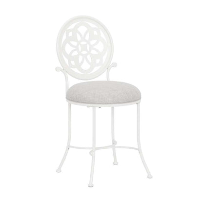 Hillsdale Furniture - Marsala Metal Vanity Stool, Off White - 51120 veiw 1
