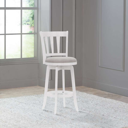 Hillsdale Furniture - Presque Isle Wood Bar Height Swivel Stool, White - 4478-832 veiw 3