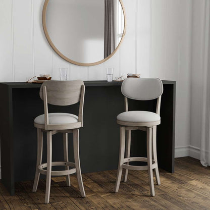 Hillsdale Furniture - Sloan Wood Bar Height Swivel Stool, Aged Gray - 4037-832 veiw 4