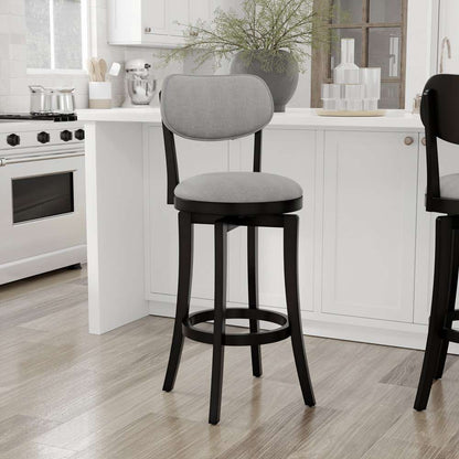 Hillsdale Furniture - Sloan Wood Bar Height Swivel Stool, Black - 4037-831 veiw 2