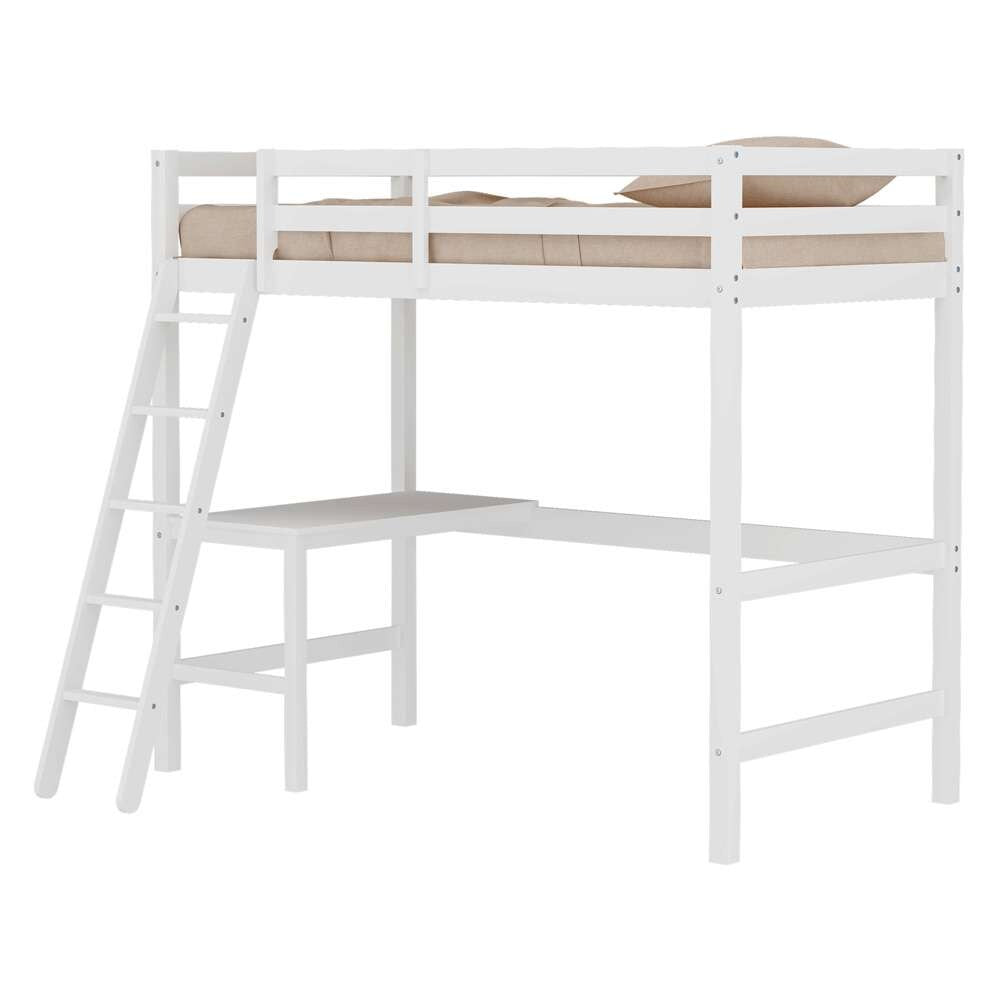 Hillsdale Kids and Teen - Caspian Wood Twin Loft Bed, White - 2179-320 veiw 1