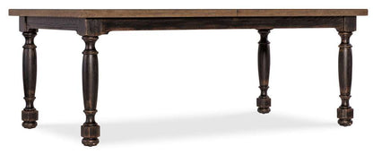Hooker Furniture - Americana Leg Dining Table w/1-22in leaf - 7050-75200-89 veiw 1