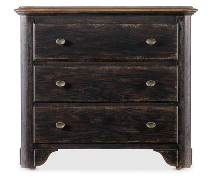 Hooker Furniture - Americana Three-Drawer Nightstand - 7050-90016-89 veiw 2