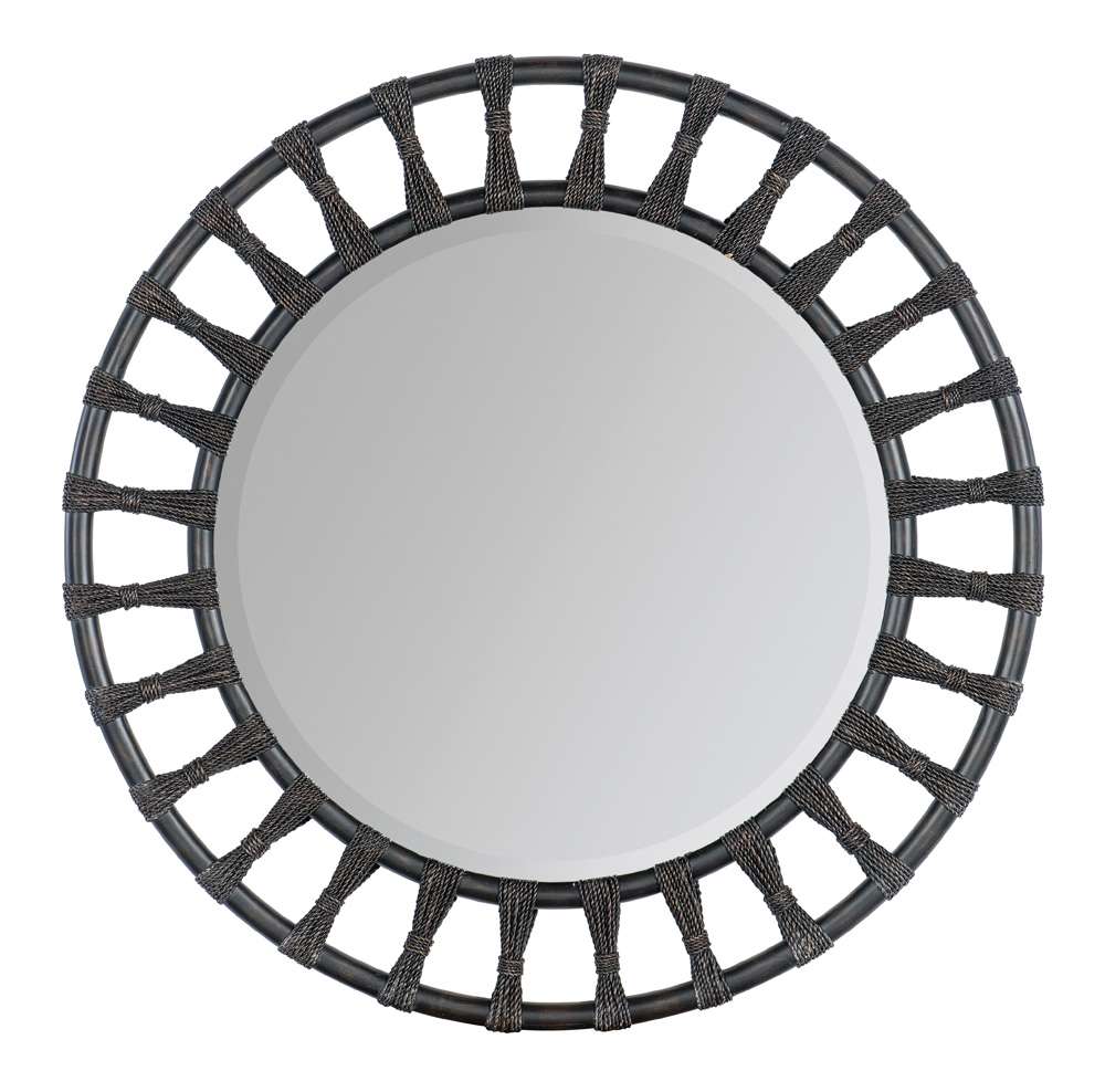 Hooker Furniture - Retreat Pole Rattan Accent Mirror - 6950-90005-99 veiw 1