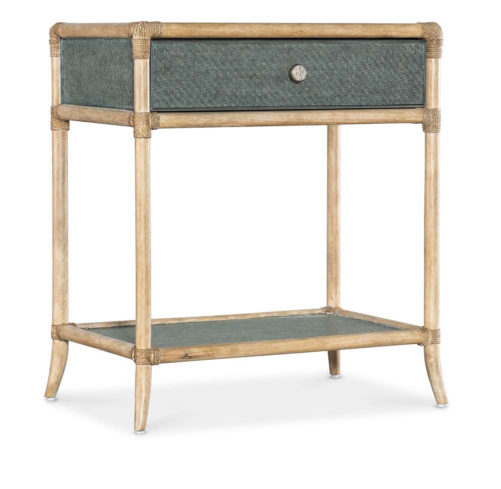 Hooker Furniture - Retreat Pole Rattan Bedside Table - 6950-90117-45 veiw 1