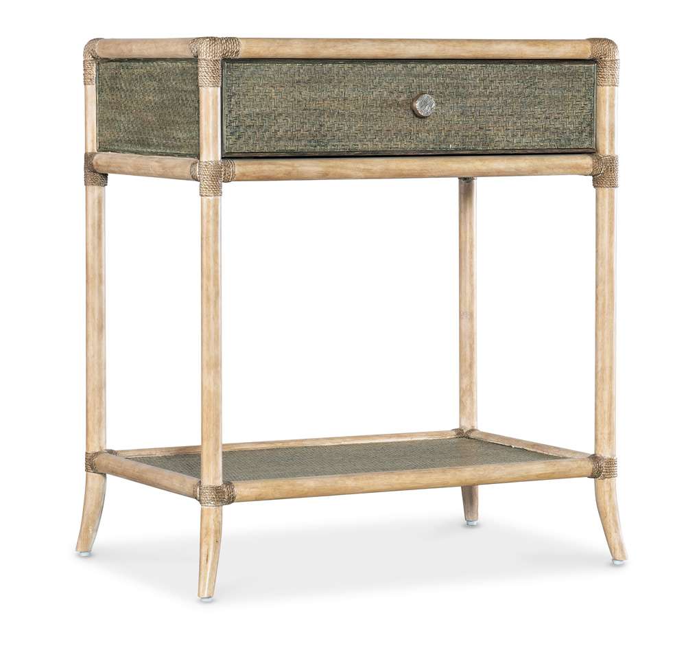 Hooker Furniture - Retreat Pole Rattan Bedside Table - 6950-90117-35 veiw 1