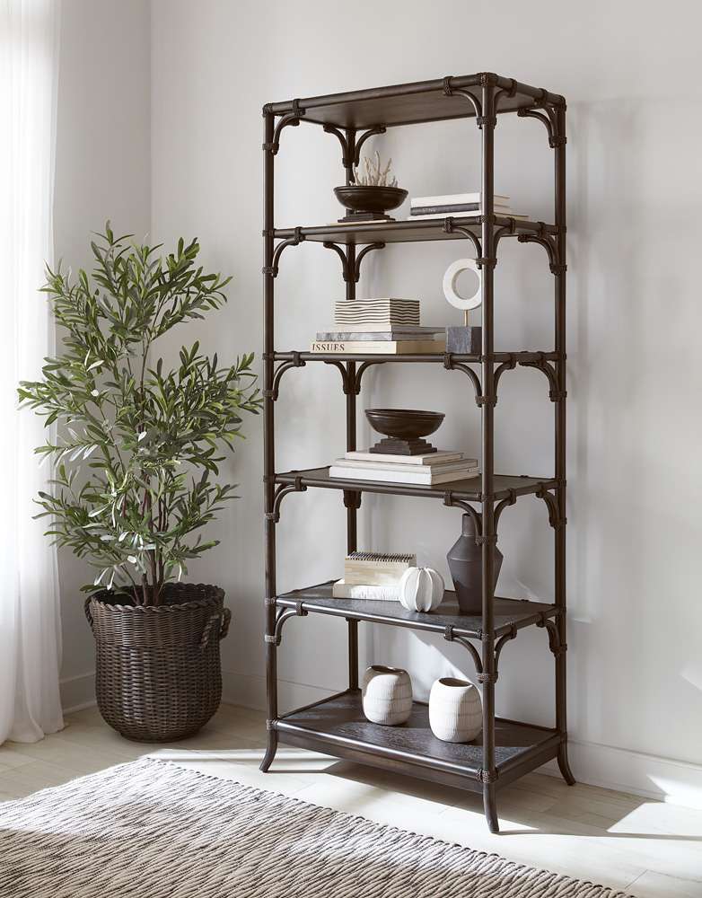 Hooker Furniture - Retreat Pole Rattan Bookcase - 6950-10445-99 veiw 3