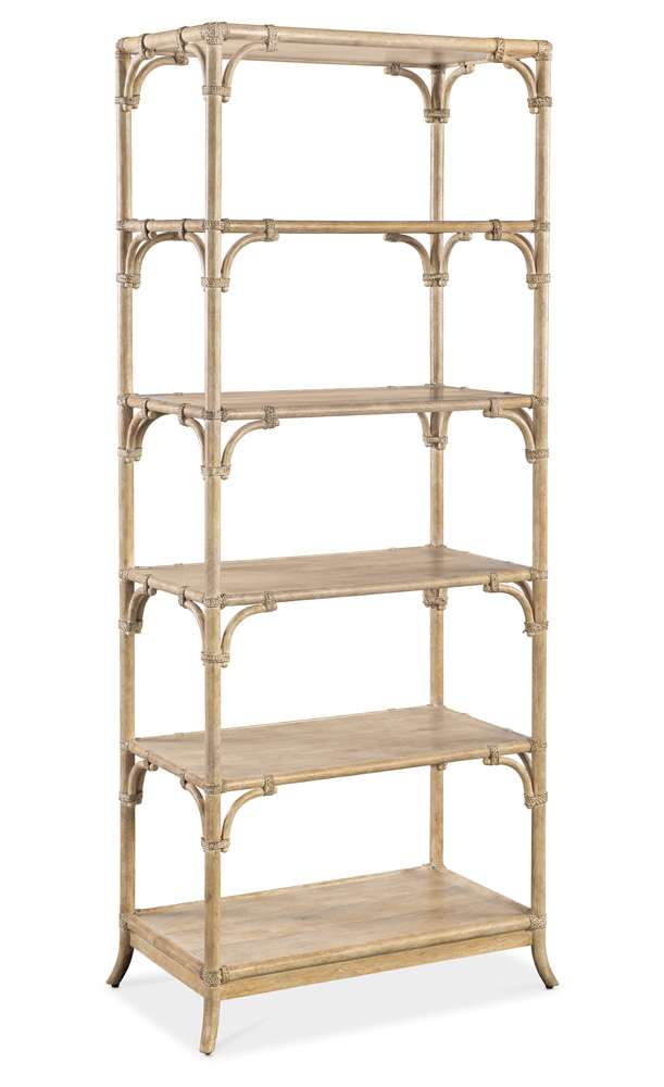 Hooker Furniture - Retreat Pole Rattan Bookcase - 6950-10445-80 veiw 1