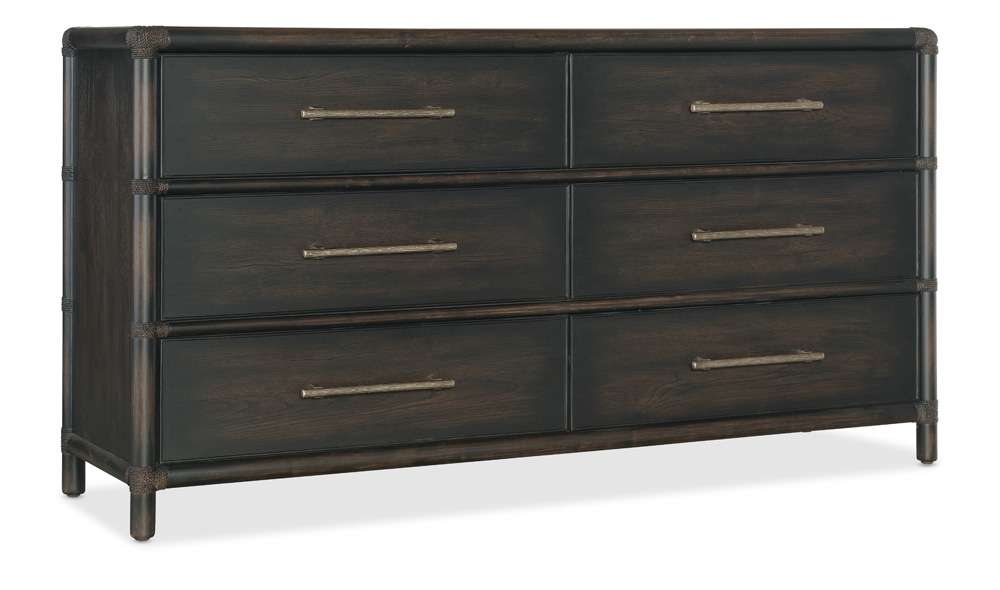 Hooker Furniture - Retreat Pole Rattan Dresser - 6950-90202-99 veiw 1