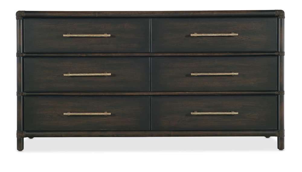 Hooker Furniture - Retreat Pole Rattan Dresser - 6950-90202-99 veiw 2
