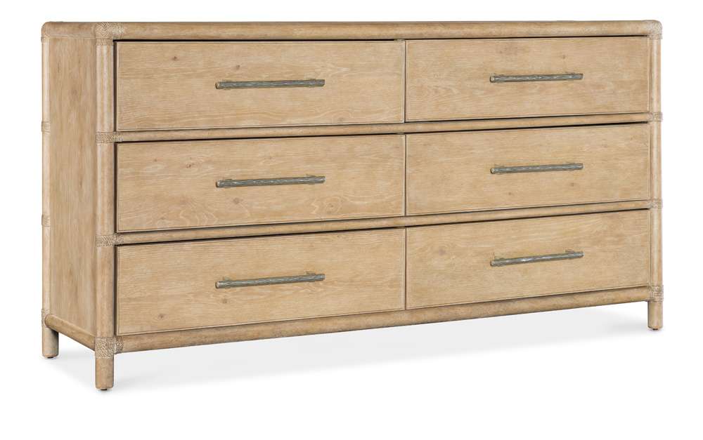 Hooker Furniture - Retreat Pole Rattan Dresser - 6950-90202-80 veiw 1