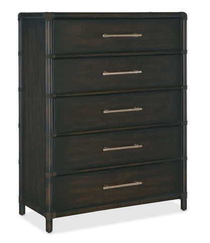 Hooker Furniture - Retreat Pole Rattan Five-Drawer Chest - 6950-90210-99 veiw 1