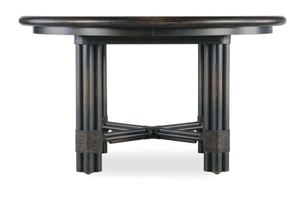 Hooker Furniture - Retreat Pole Rattan Round Dining Table w/1-20in leaf - 6950-75201-99 veiw 2