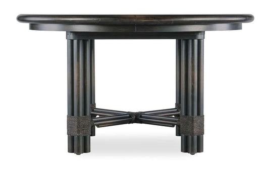 Hooker Furniture - Retreat Pole Rattan Round Dining Table w/1-20in leaf - 6950-75201-99 veiw 2