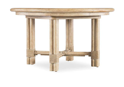 Hooker Furniture - Retreat Pole Rattan Round Dining Table w/1-20in leaf - 6950-75201-80 veiw 1