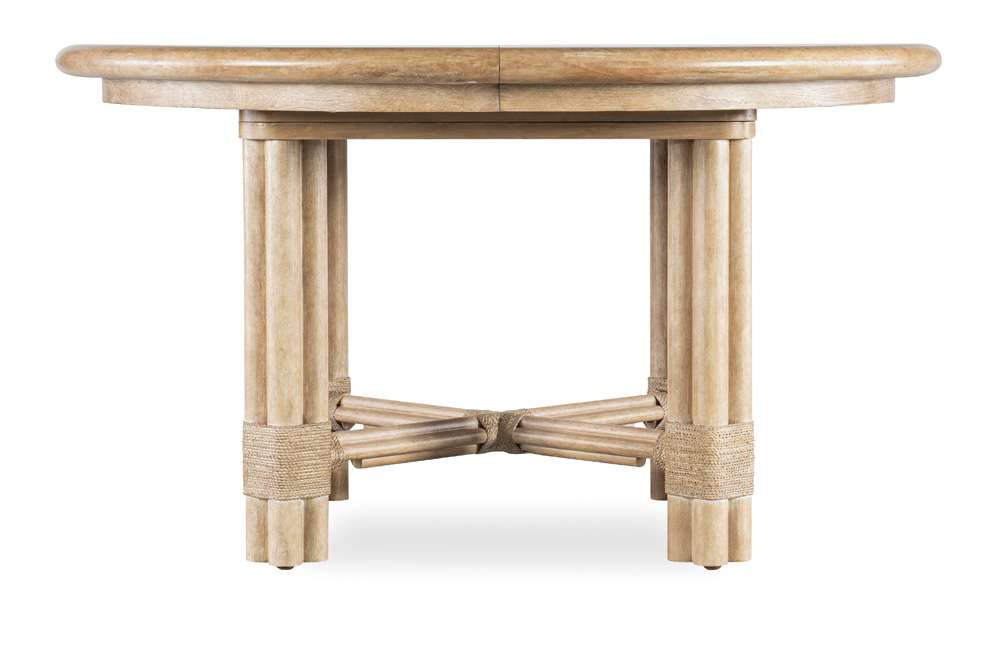 Hooker Furniture - Retreat Pole Rattan Round Dining Table w/1-20in leaf - 6950-75201-80 veiw 2
