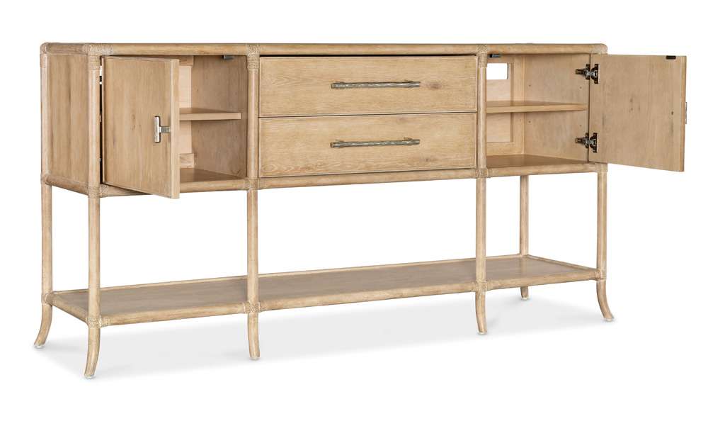 Hooker Furniture - Retreat Pole Rattan Sideboard - 6950-75917-80 veiw 2