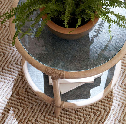Hooker Furniture - Retreat Raffia End Table - 6950-80116-45 veiw 4