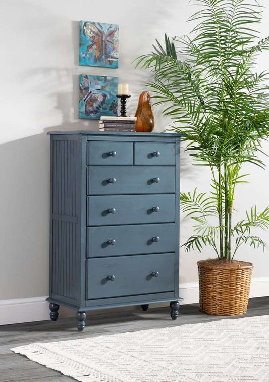 John Thomas Furniture - Cottage - 5 Drawer Chest in Denim - BD81-2005N veiw 1