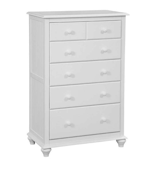 John Thomas Furniture - Cottage - 5 Drawer Chest in Pure White - BD08-2005N veiw 1