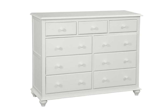 John Thomas Furniture - Cottage - 9 Drawer Dresser in Pure White - BD08-2019N veiw 1