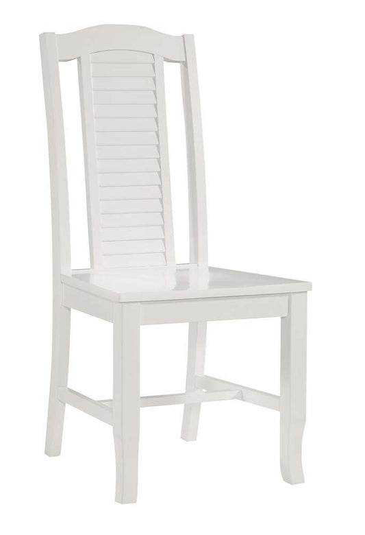 John Thomas Furniture - Hampton - Seaside Chair (RTA) in Pure White (Set of 2) - CI08-45 veiw 1