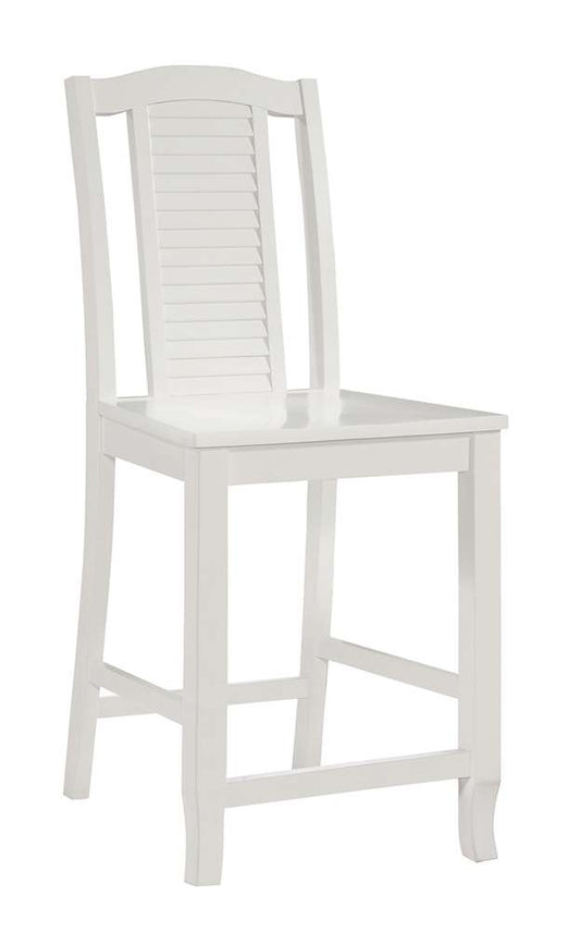 John Thomas Furniture - Hampton - Seaside Stool in Pure White - S08-452B veiw 1