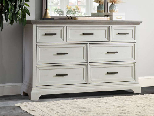 John Thomas Furniture - Summit - 7D Dresser in Mist & Heather Gray - BD85-3007 veiw 1