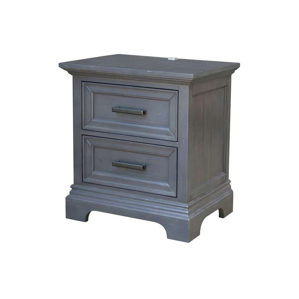 John Thomas Furniture - Summit - Nightstand in Heather Gray - BD105-3002N veiw 1