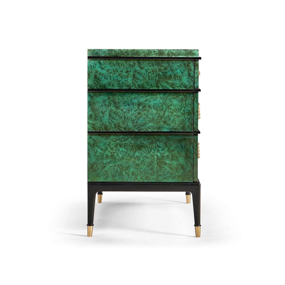 Jonathan Charles Fine Furniture - JC Modern - Jacques Bachelors Chest, Green - 007-1-930-DGB veiw 4