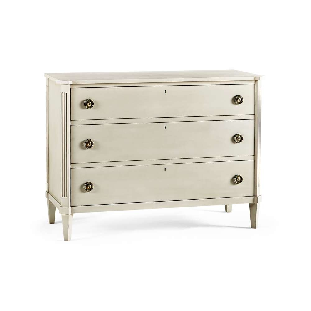 Jonathan Charles Fine Furniture - Timeless Aeon Swedish Drawer Chest in London Mist - 003-3-269-LMS veiw 1