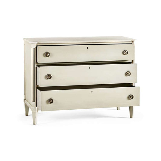 Jonathan Charles Fine Furniture - Timeless Aeon Swedish Drawer Chest in London Mist - 003-3-269-LMS veiw 2