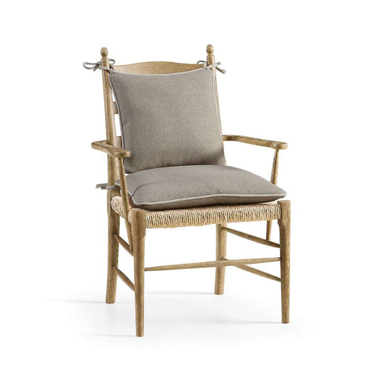 Jonathan Charles Fine Furniture - Timeless Doppler Ladderback Arm Chair in Stripped Brown Chestnut - 003-2-000-WNC veiw 1
