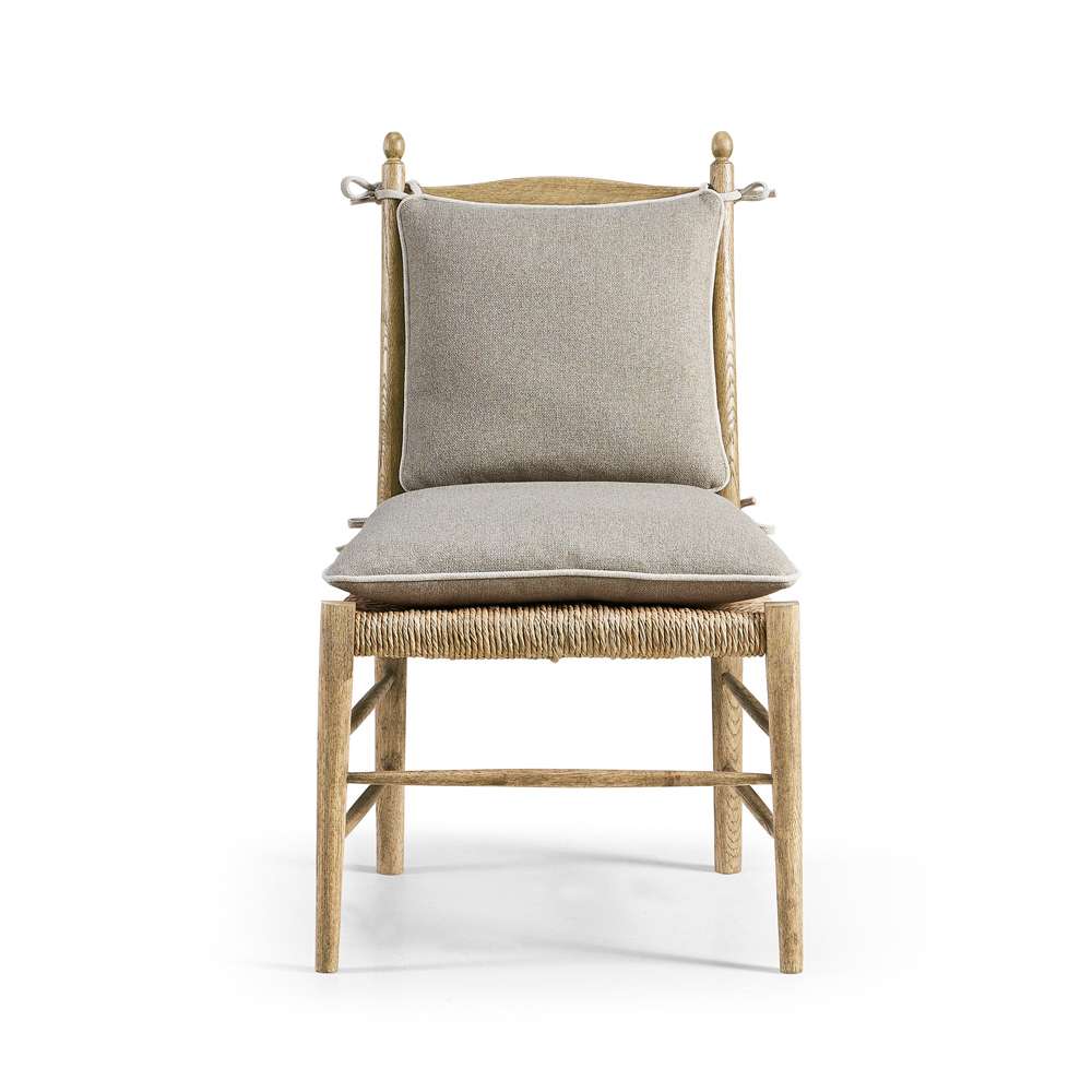Jonathan Charles Fine Furniture - Timeless Doppler Ladderback Side Chair in Stripped Brown Chestnut - 003-2-100-WNC veiw 2