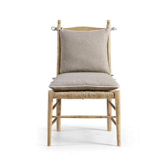 Jonathan Charles Fine Furniture - Timeless Doppler Ladderback Side Chair in Stripped Brown Chestnut - 003-2-100-WNC veiw 2